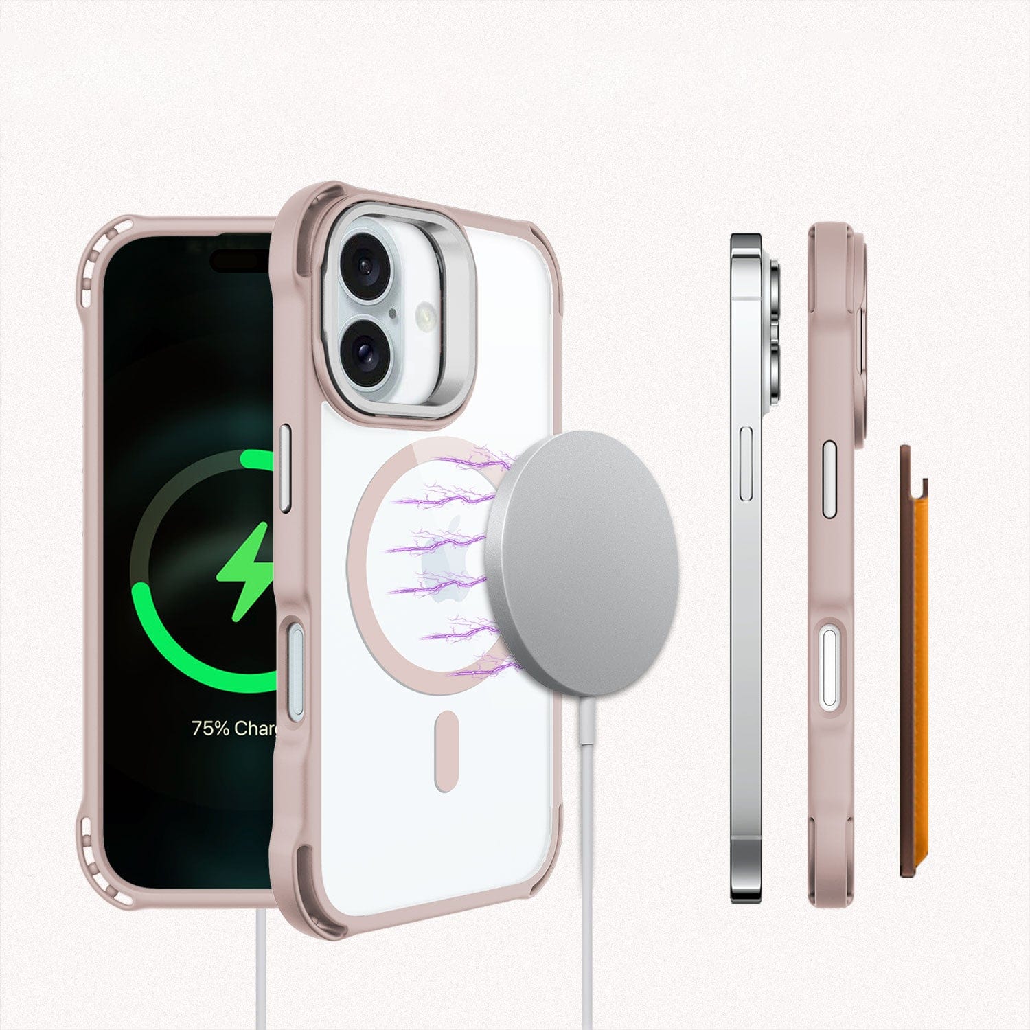 Venture Series Clear Rebound Case with Kickstand - Apple iPhone 16