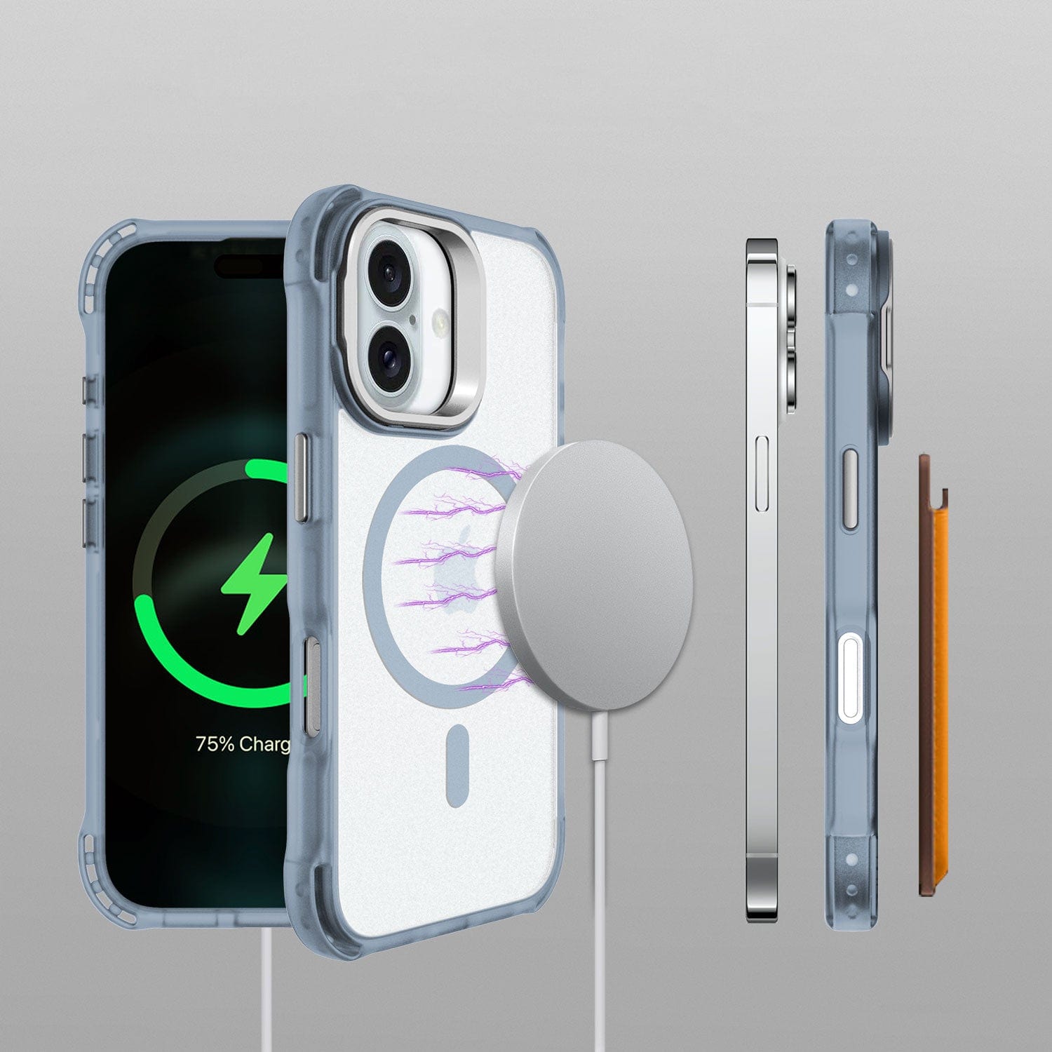 Venture Series Clear Rebound Case with Kickstand - Apple iPhone 16 Plus