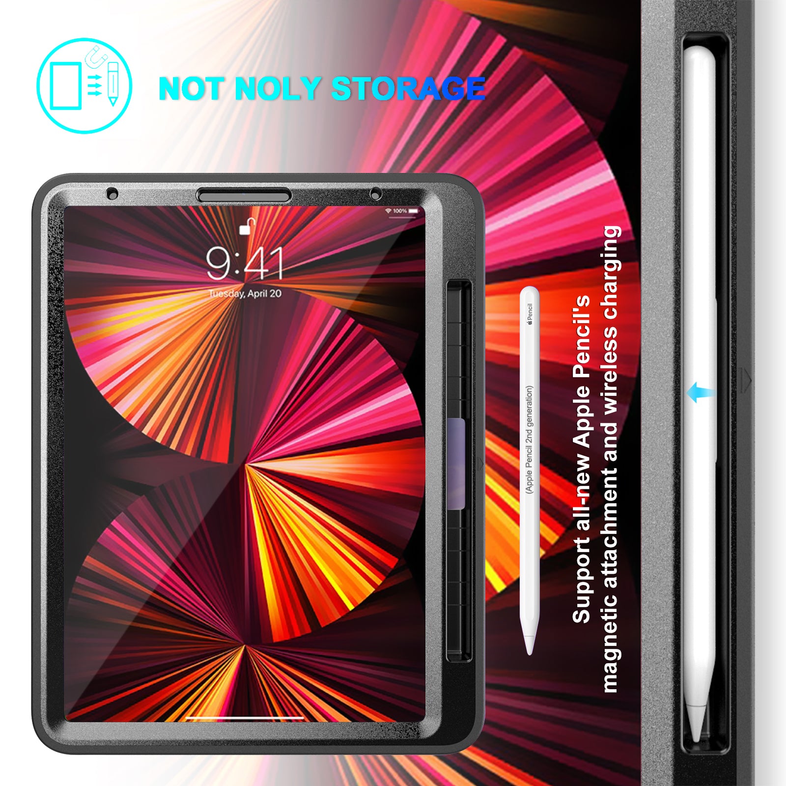 Raider Series Hand Strap Hard Shell Case - iPad Pro 12.9" and 11"