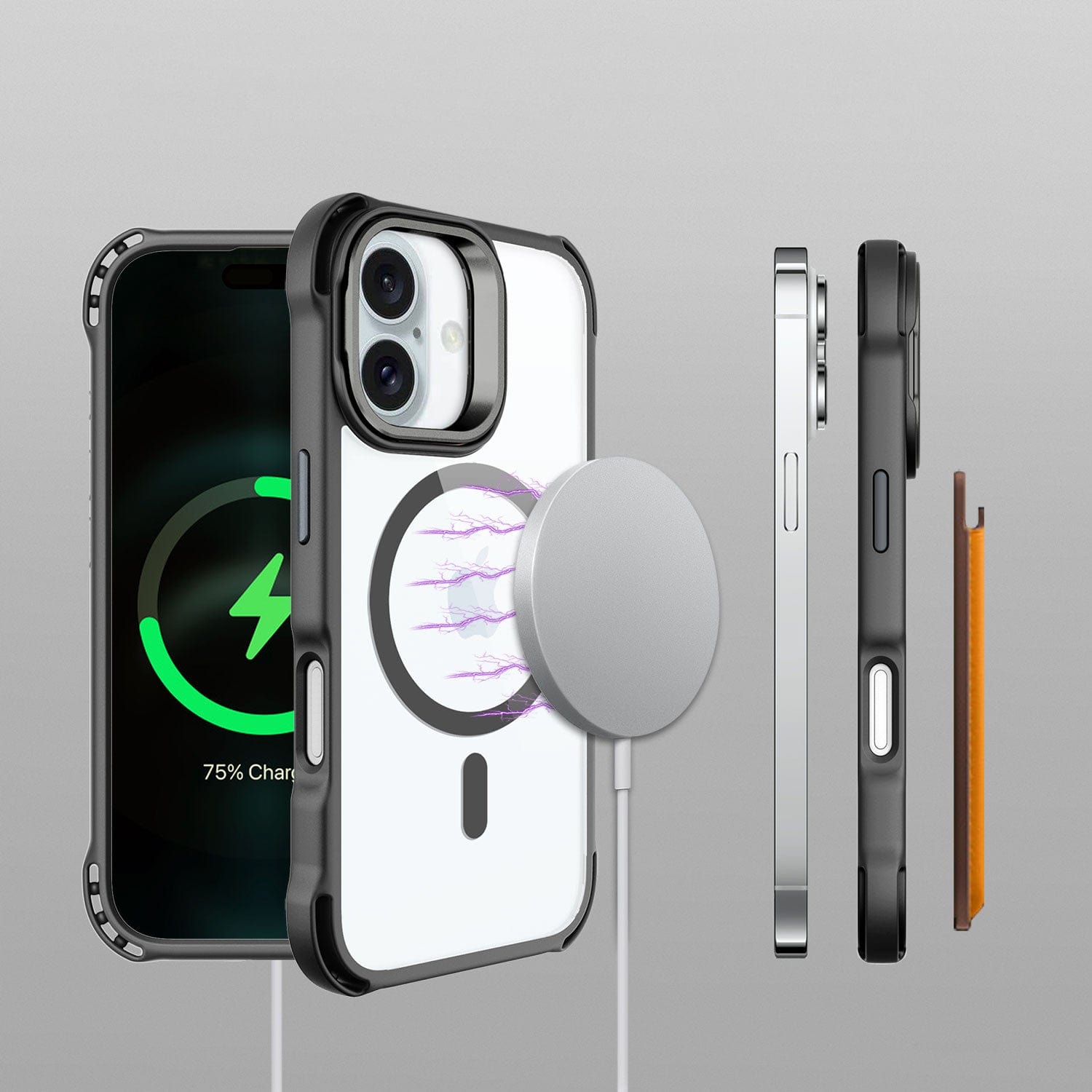 Venture Series Clear Rebound Case with Kickstand - Apple iPhone 16