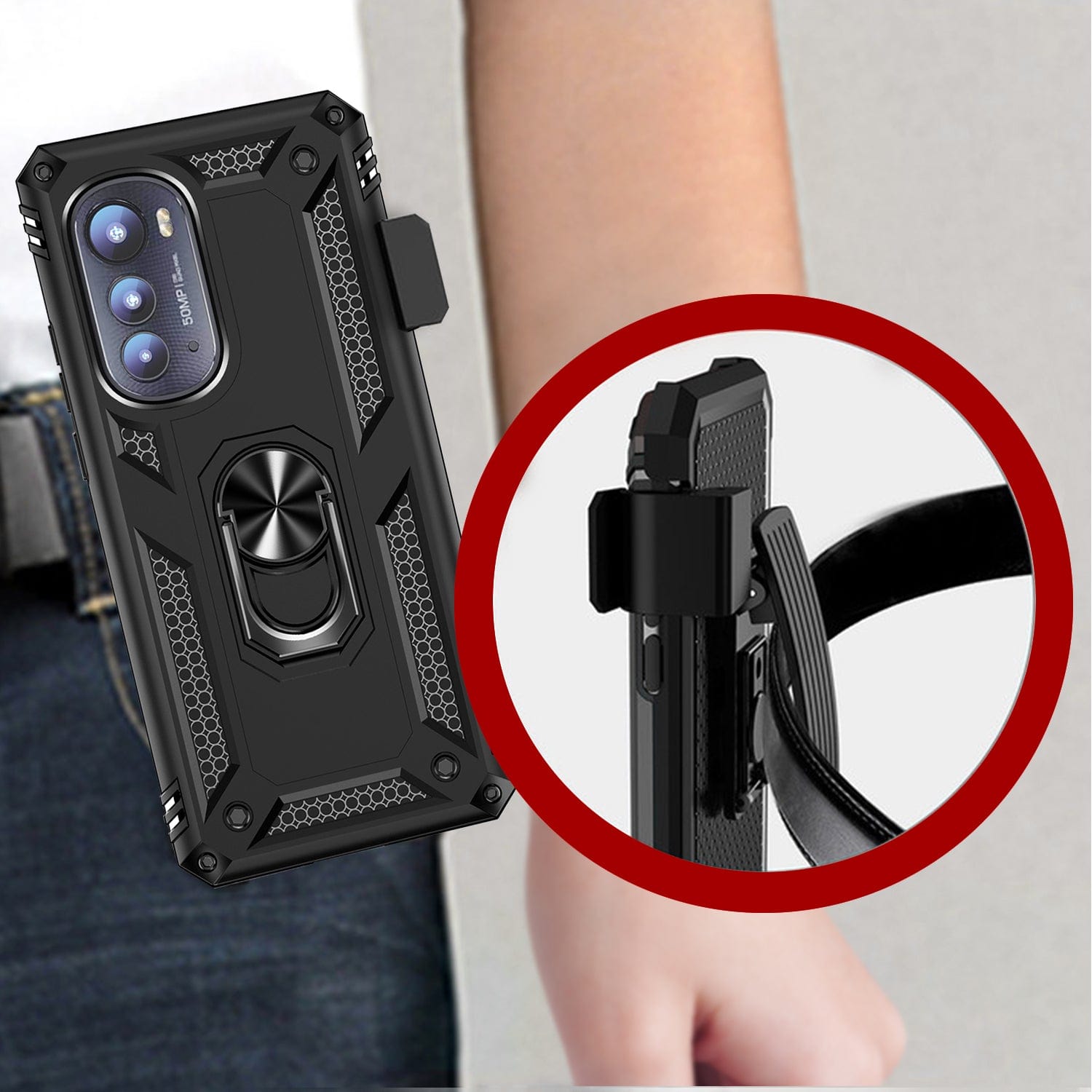 Raider Series Kickstand Case - Motorola Edge