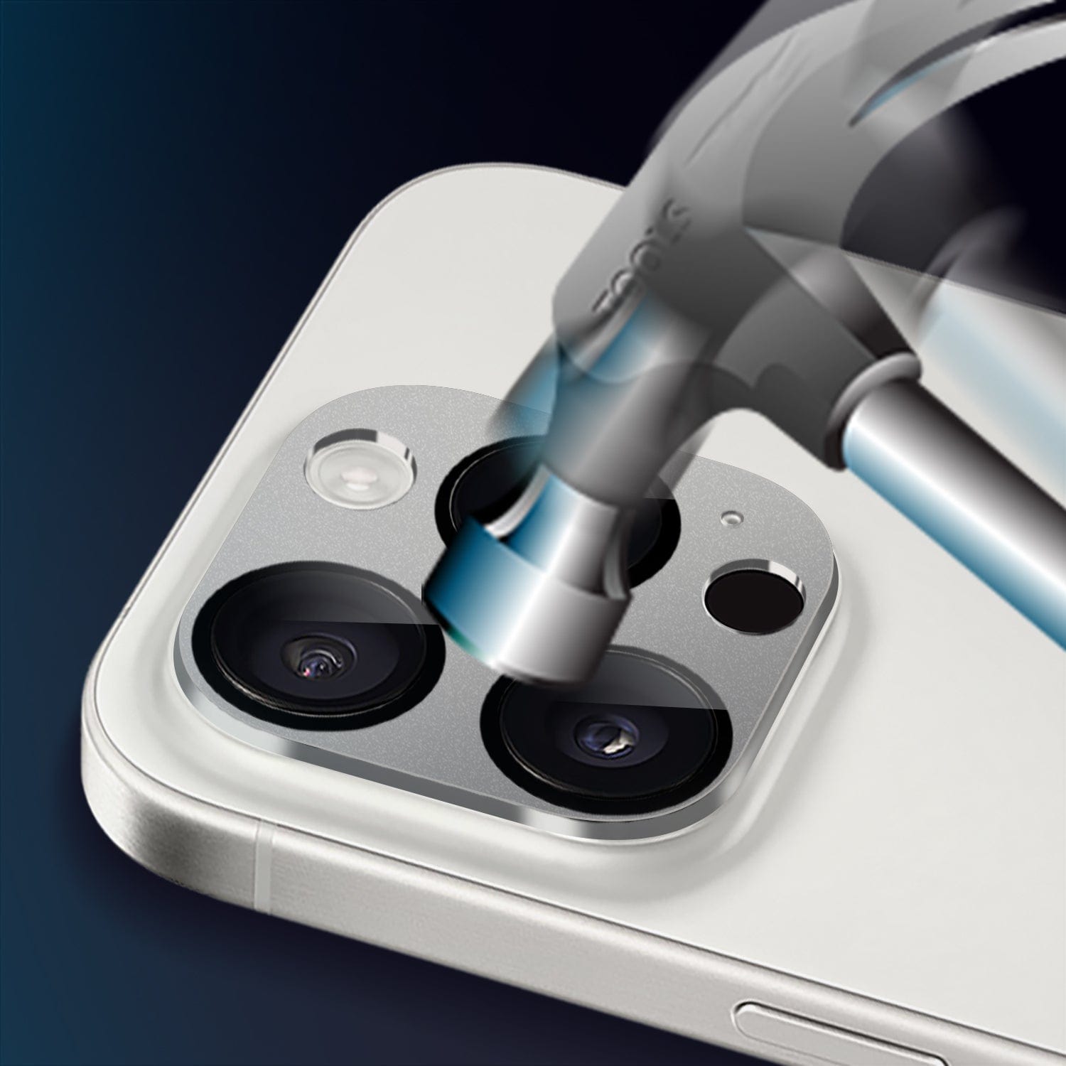 ZeroDamage HD Ultra-Clear Glass Camera Lens Protector for iPhone 15 Pro and Pro Max (2-Pack)