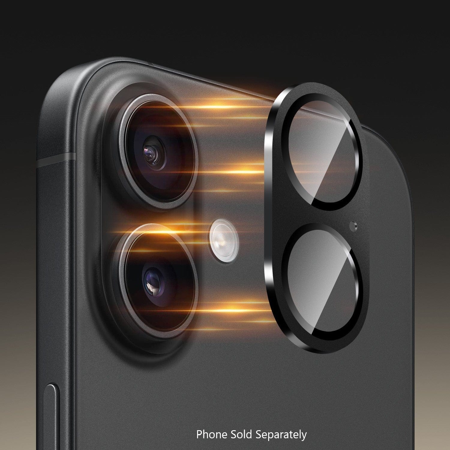 ZeroDamage HD Flexible Glass Camera Lens Protector - Apple iPhone 16/16 Plus (2-Pack)