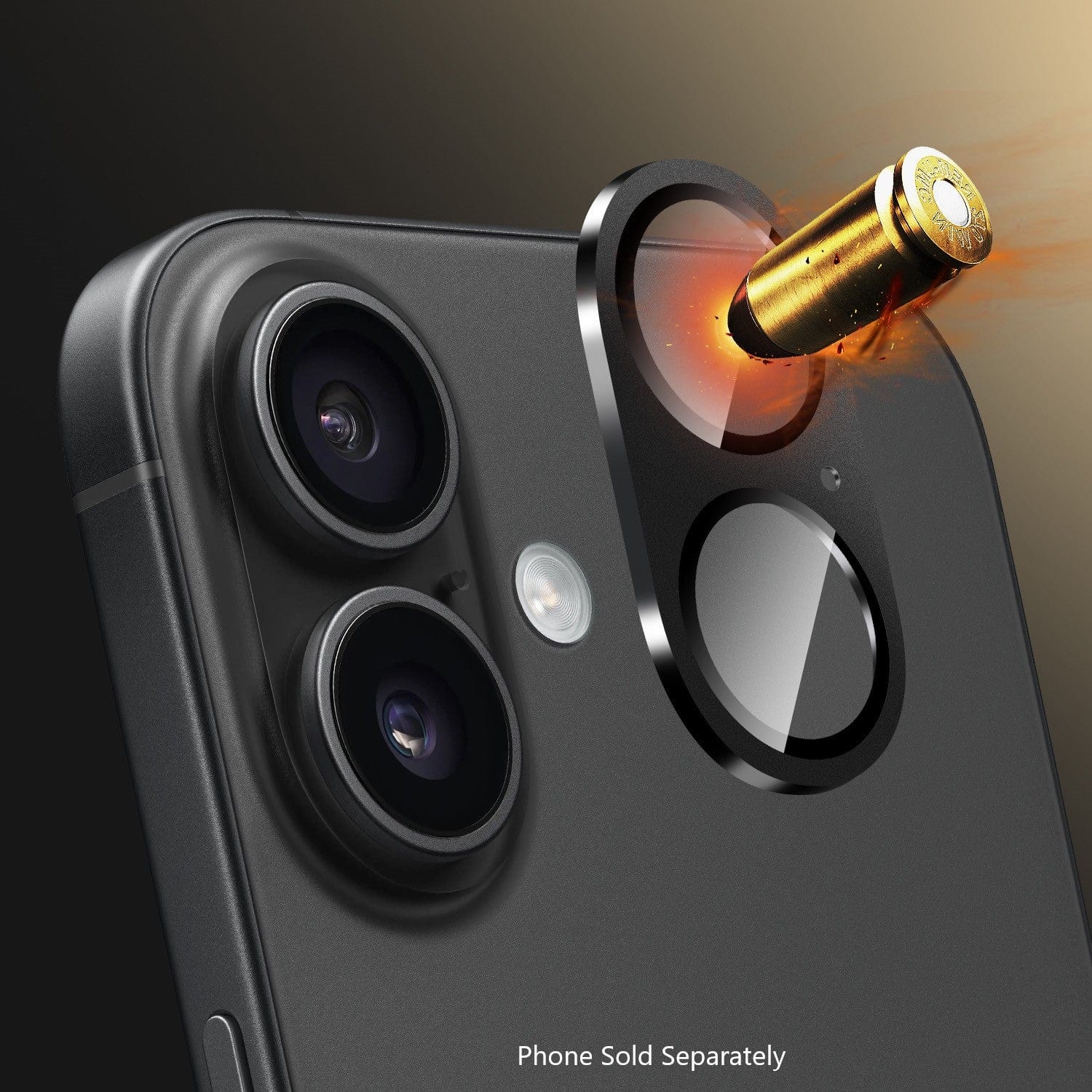 Ultra-Strong Camera Lens Protector for Apple iPhone 16 Pro and 16 Pro Max (2-Pack) - Black