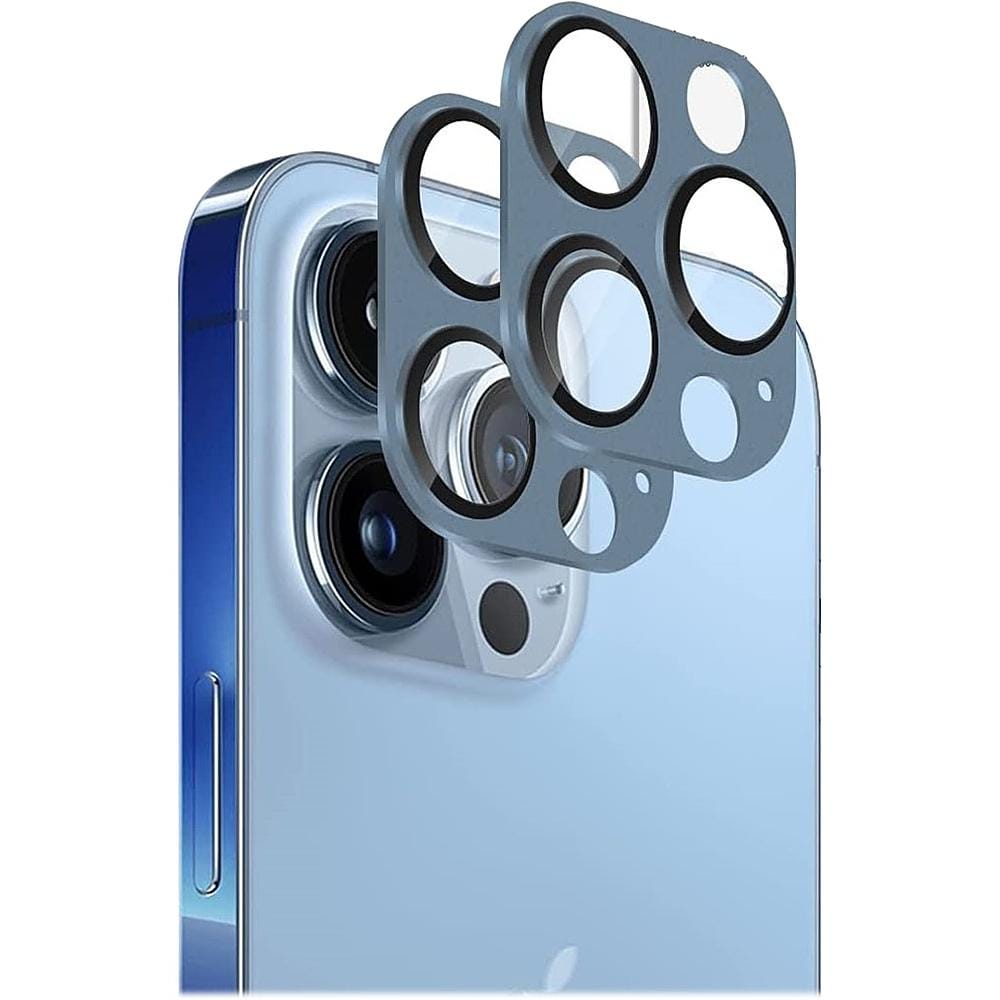 ZeroDamage Camera Lens Protector for Apple iPhone 13 Pro and iPhone 13 Pro Max (2-Pack) - Blue