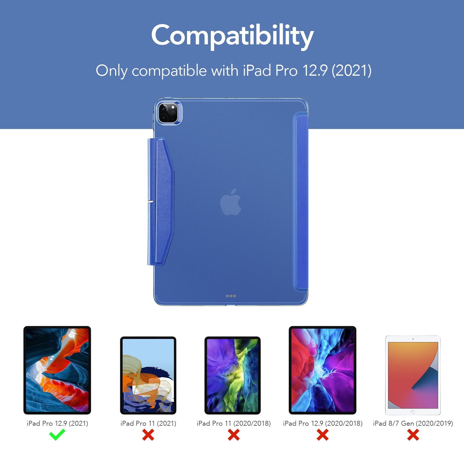 Indy Series Tri-Fold Folio Case - iPad Pro 12.9" and 11"