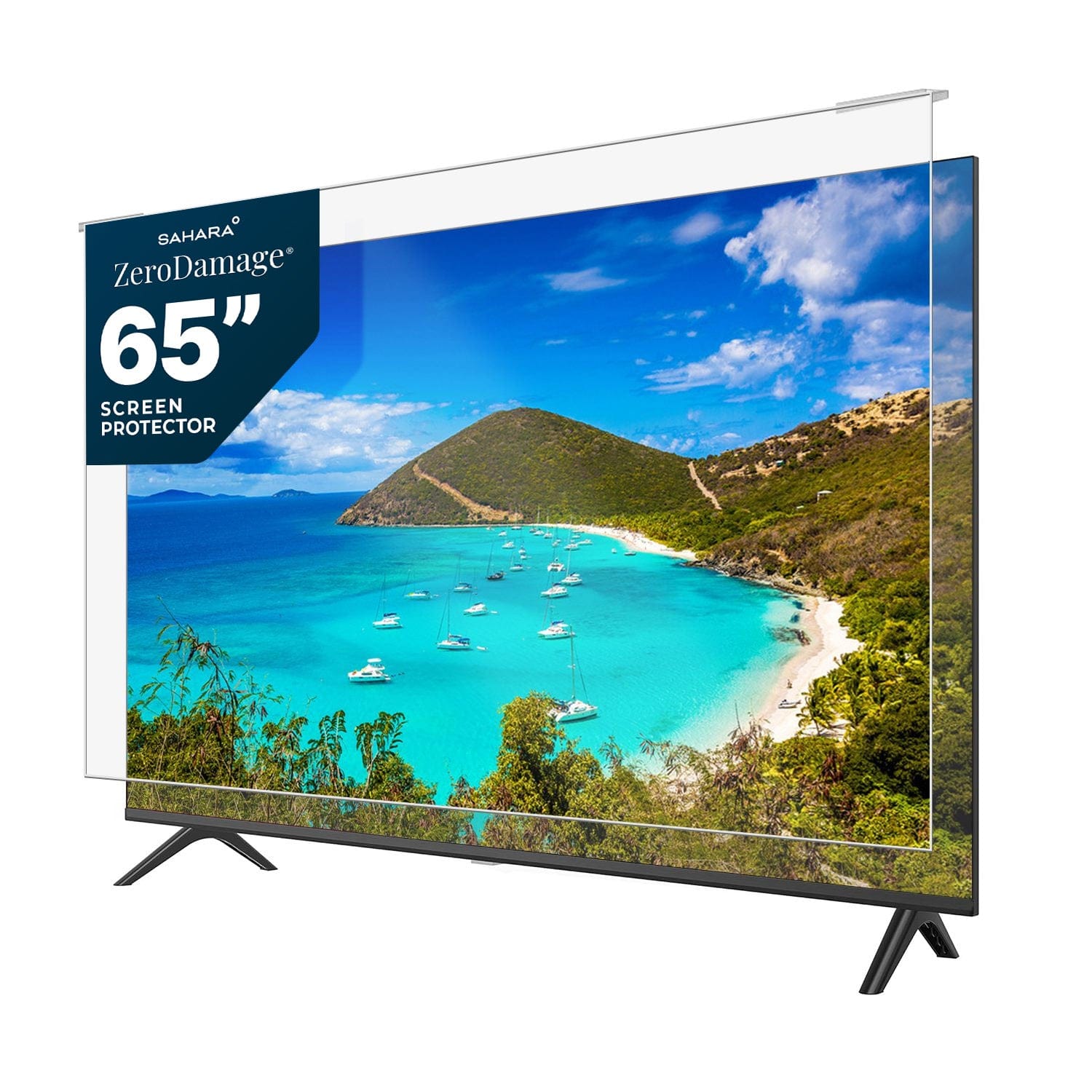 ZeroDamage Clear TV Screen Protector for Most 65" TVs