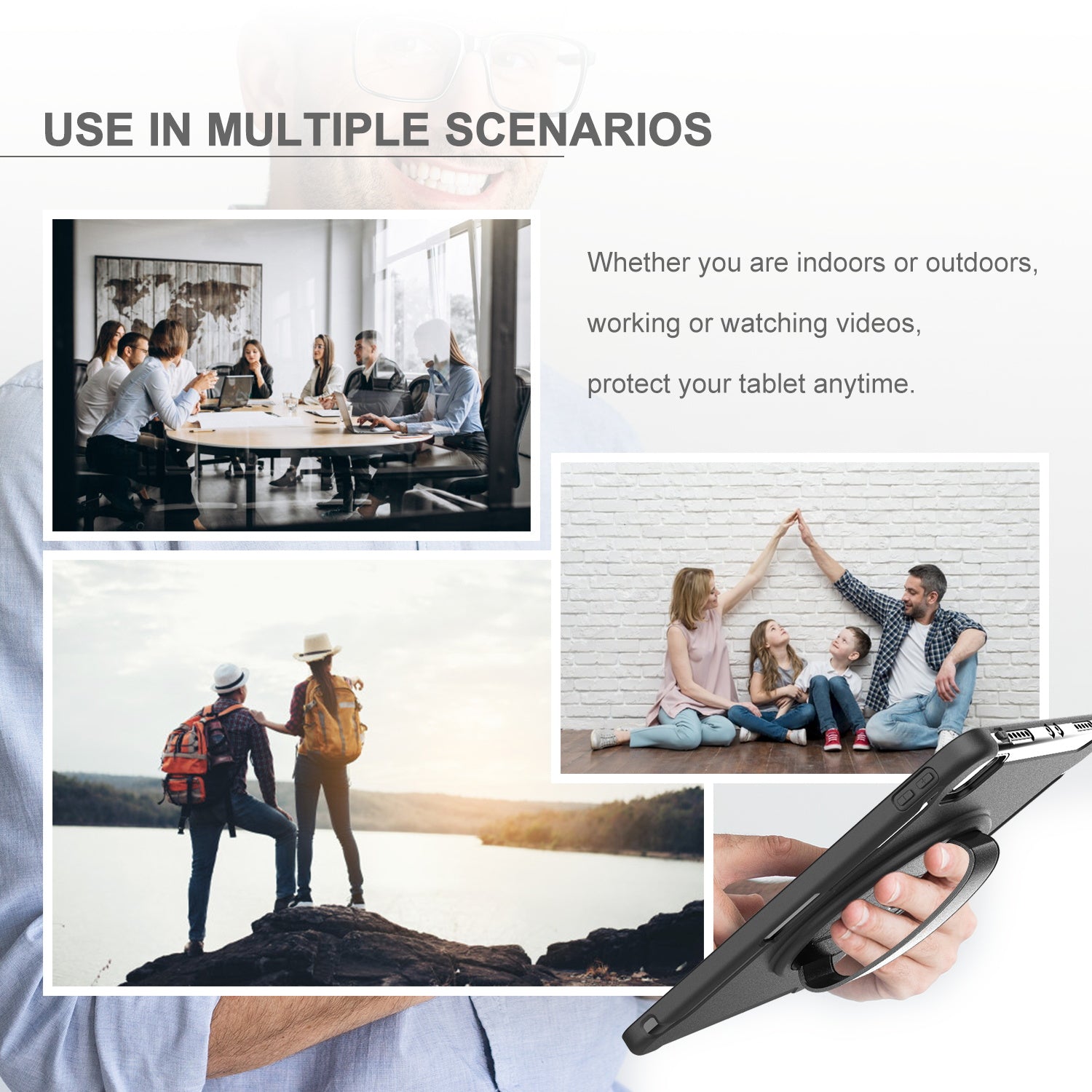 Raider Series Hand Strap Hard Shell Case - iPad Pro 12.9" and 11"