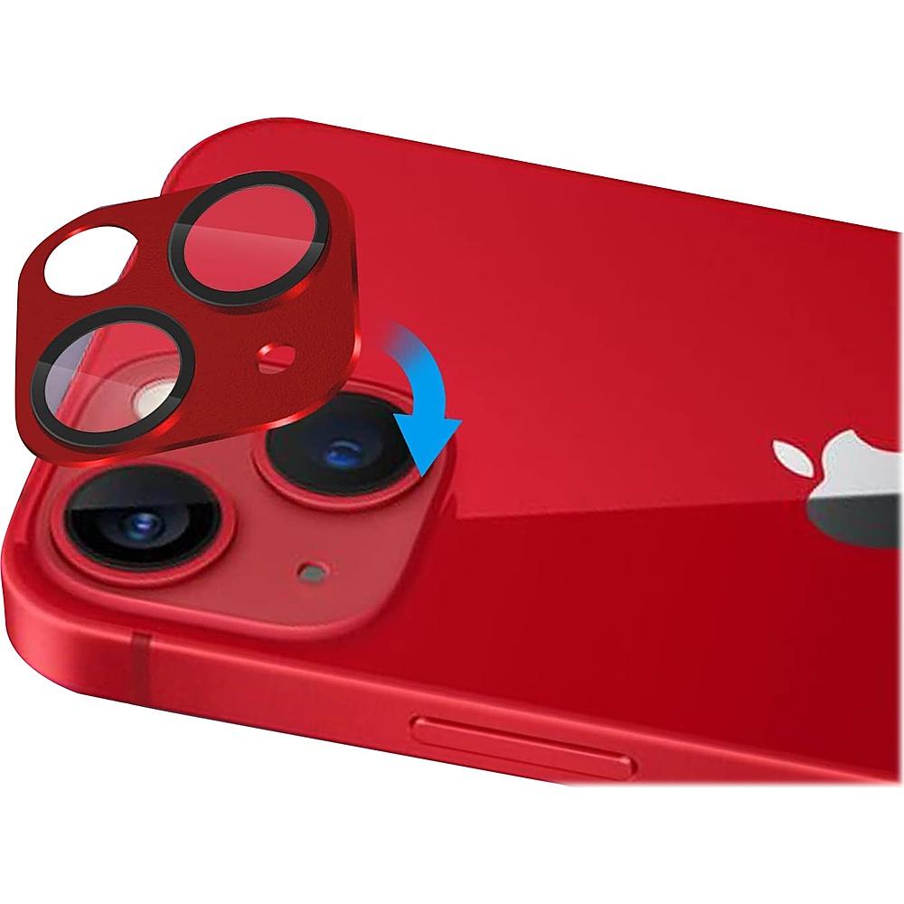 ZeroDamage Camera Lens Protector for Apple iPhone 13 and iPhone 13 mini (2-Pack) - Red