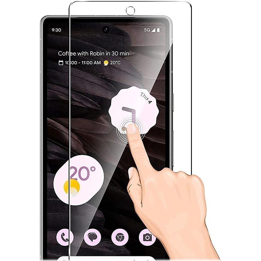 ZeroDamage Ultra Strong+ Tempered Glass Screen Protector for Google Pixel 7a - Clear