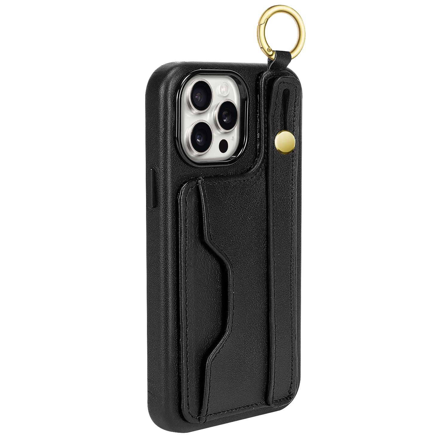 Indy Series Wallet FingerGrip Leather Case - iPhone 15 Pro Max