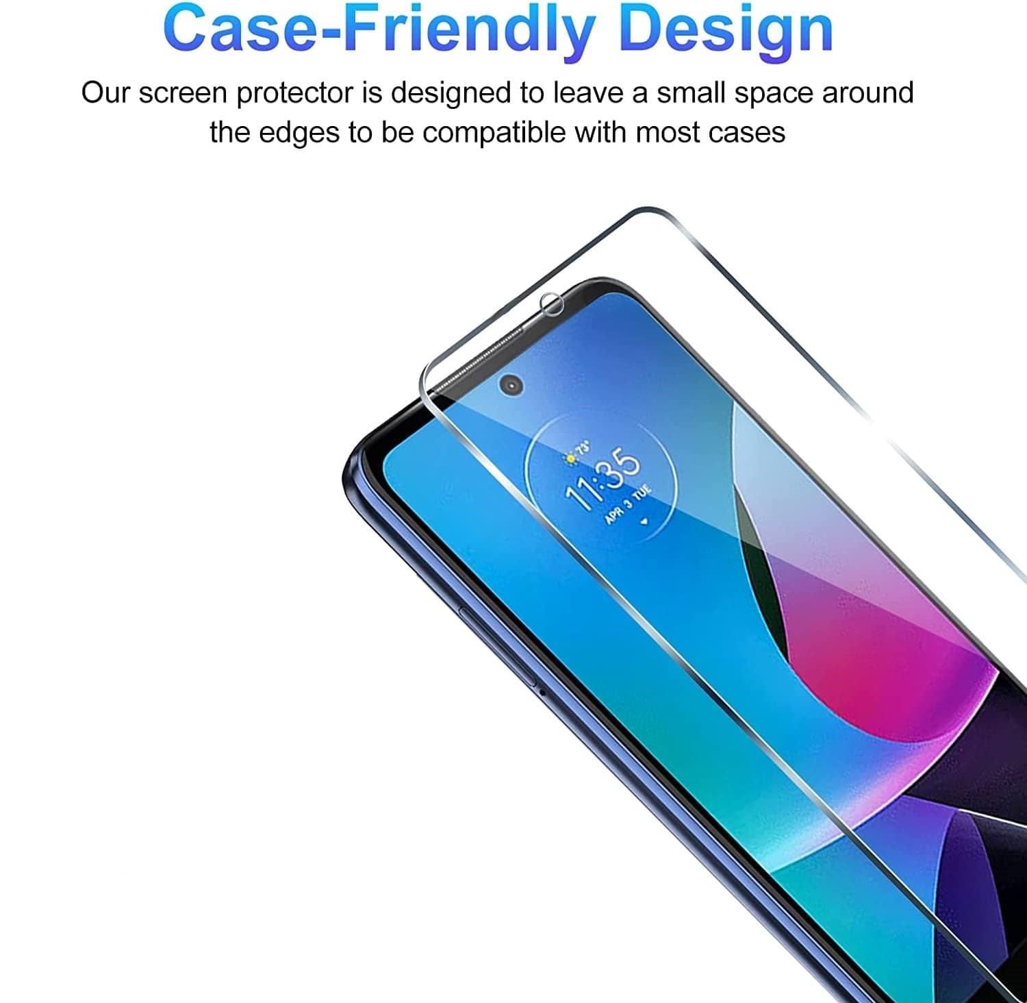 ZeroDamage - Ultra Strong+ HD Glass Screen Protector for Motorola Moto G Play (2023)