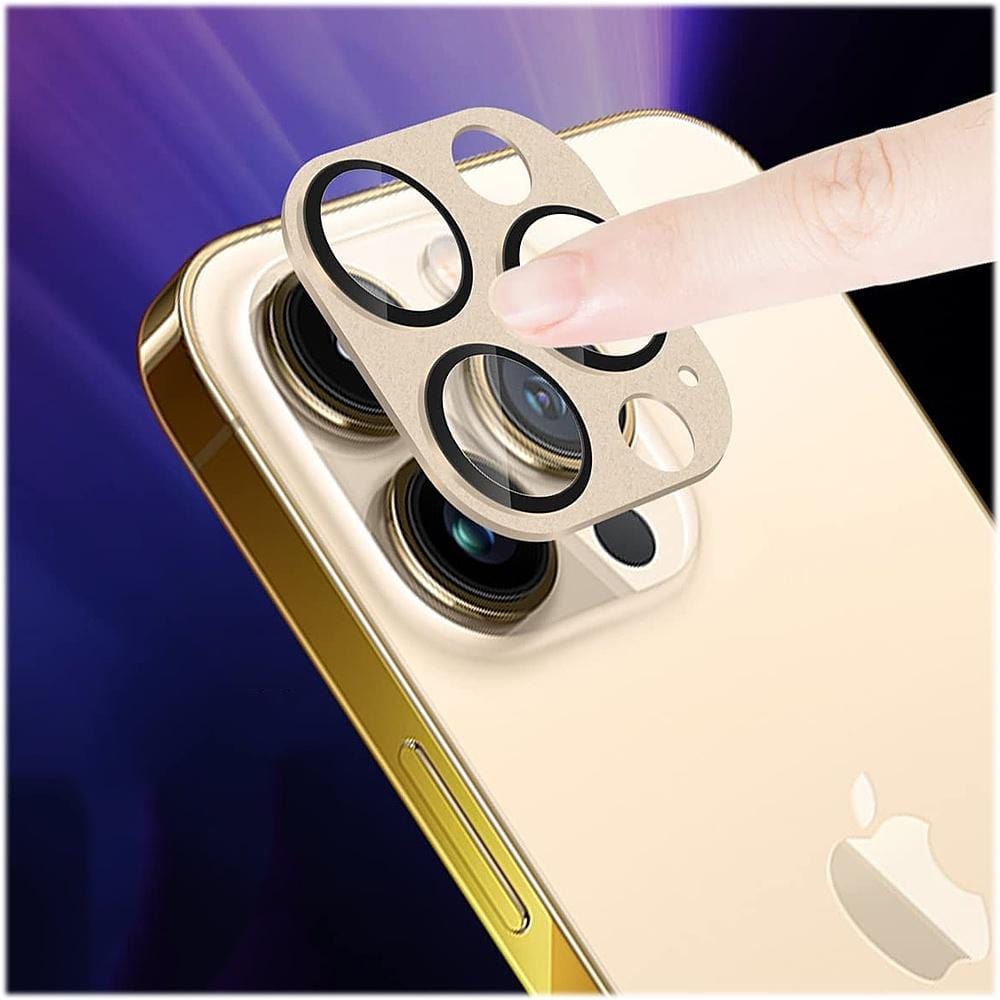 ZeroDamage Camera Lens Protector for Apple iPhone 13 Pro and iPhone 13 Pro Max (2-Pack) - Gold