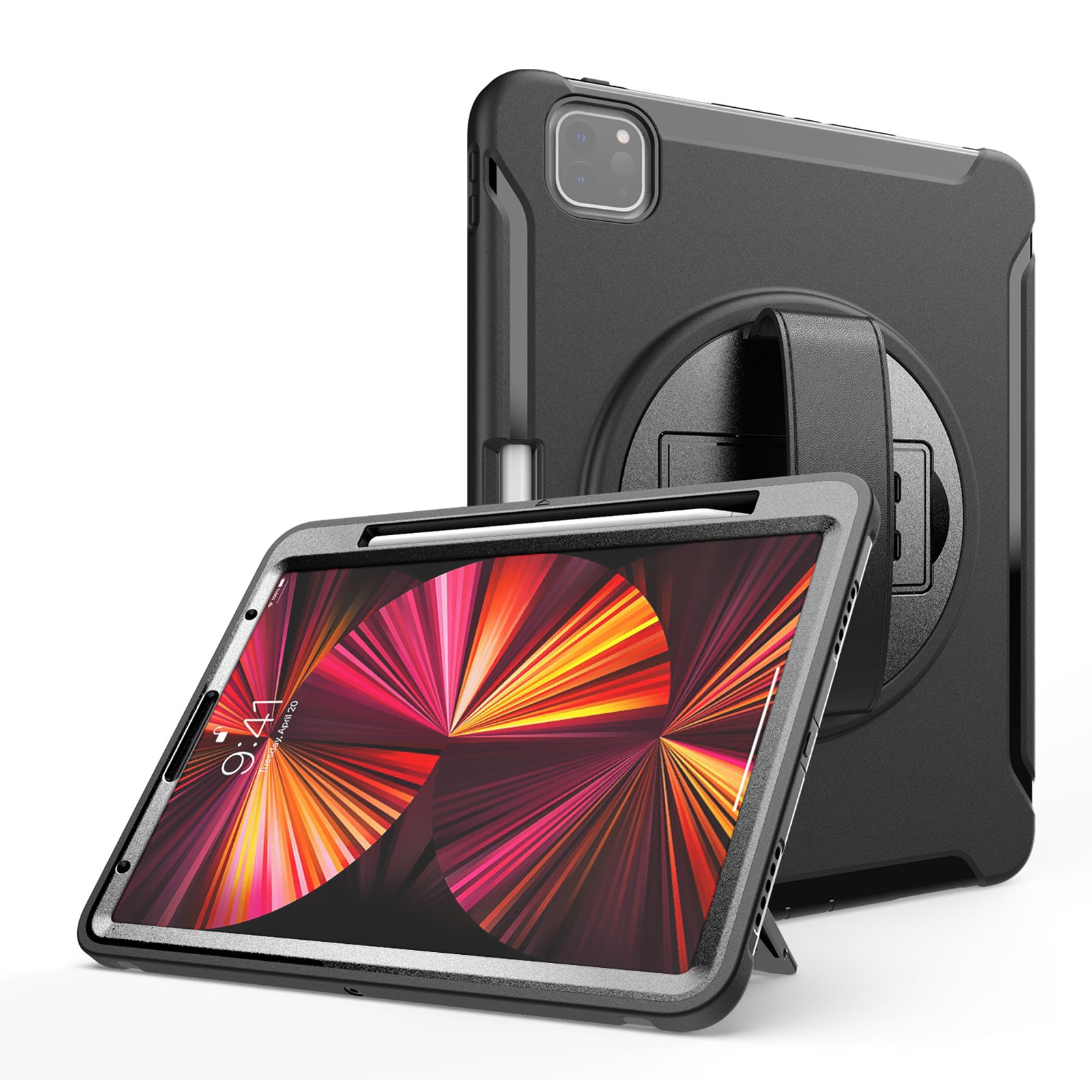 Raider Series Hand Strap Hard Shell Case - iPad Pro 12.9" and 11"