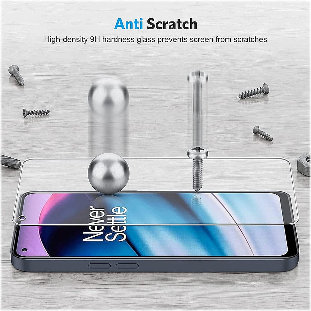 ZeroDamage Ultra Strong+ Tempered Glass Screen Protector for OnePlus Nord N20 5G (2-Pack) - Clear