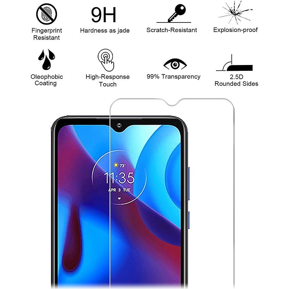 ZeroDamage Ultra Strong Tempered Glass Screen Protector for Motorola Moto G Pure - Clear