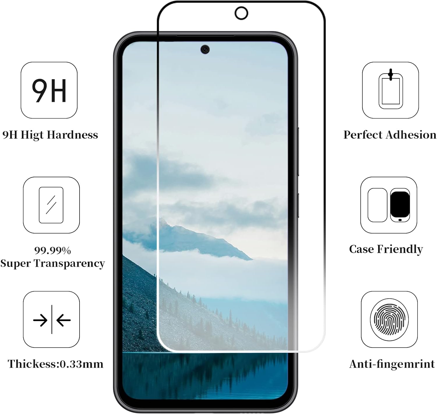 ZeroDamage Ultra Strong Tempered Glass Screen Protector - Motorola G Play 2024 (2-Pack) - Clear