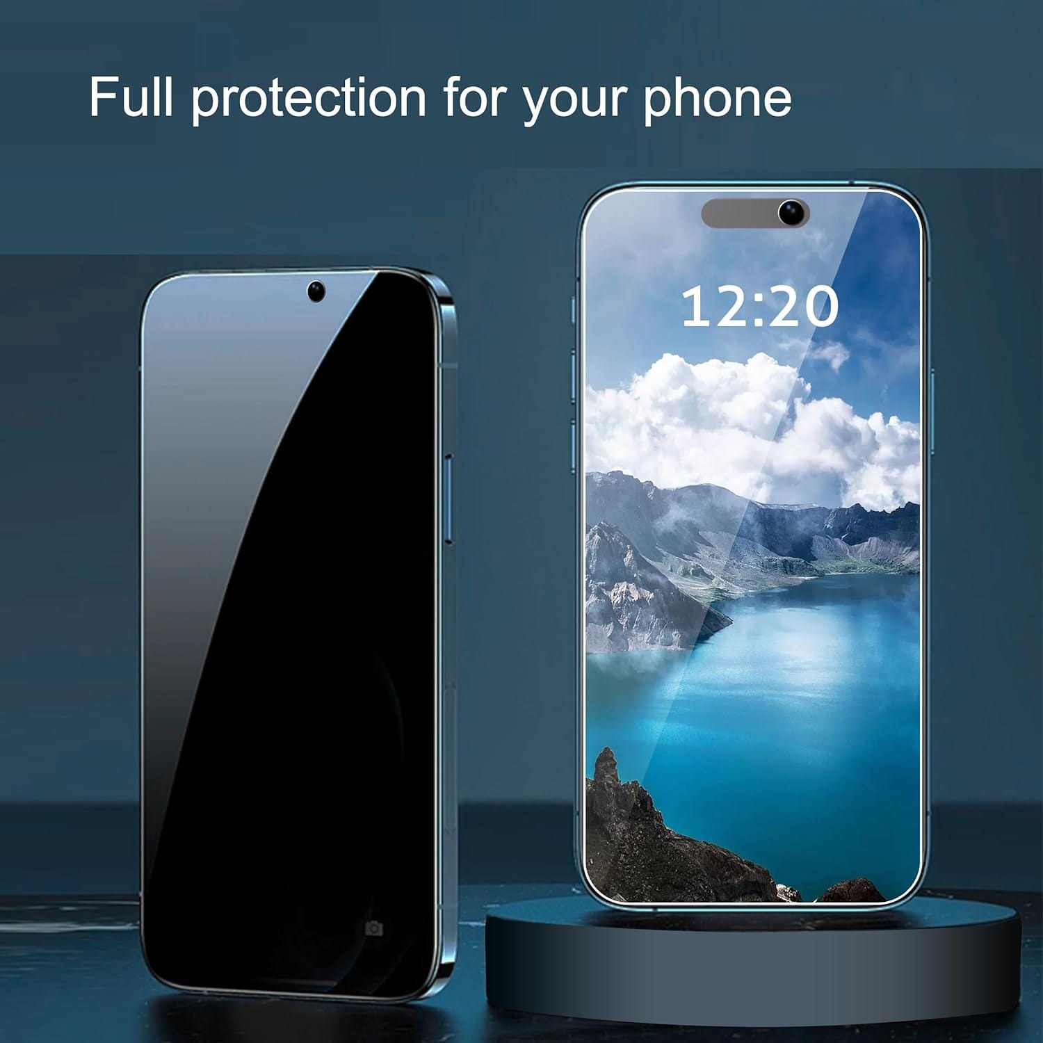 ZeroDamage Ultra Strong+ Tempered Glass Screen Protector for Apple iPhone 15 (2-Pack) - Privacy