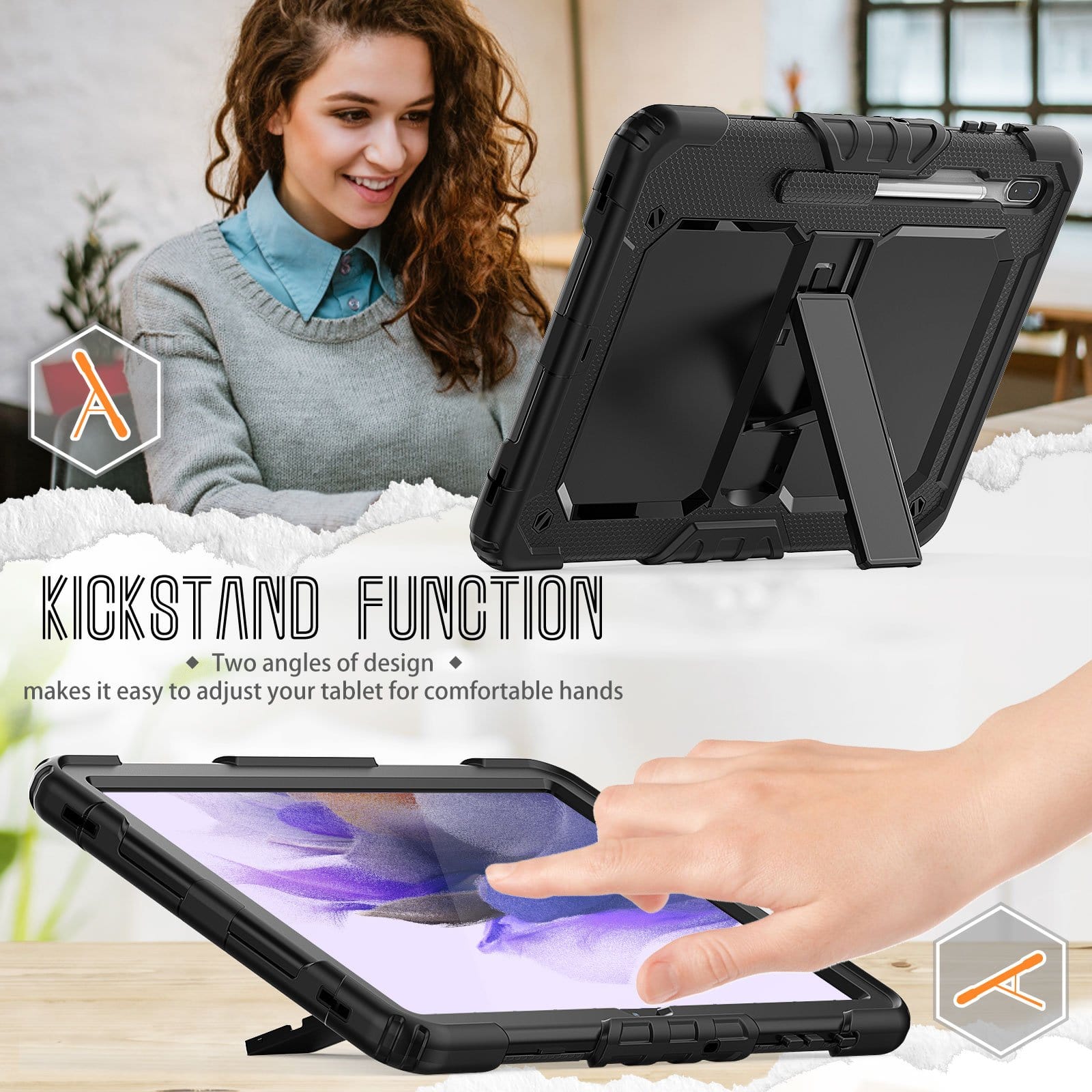 Raider Series Hard Shell Case - Galaxy Tab S7 FE and Tab S8 Plus
