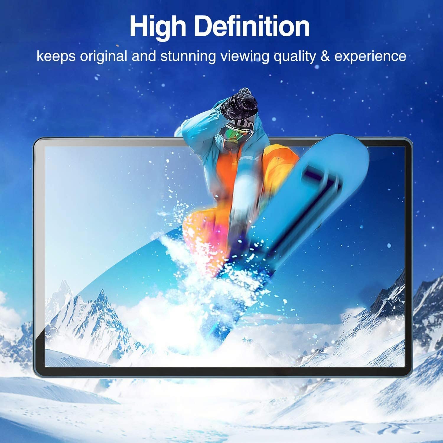 ZeroDamage Tempered Glass Screen Protector for Samsung Galaxy Tab S7 FE - Clear
