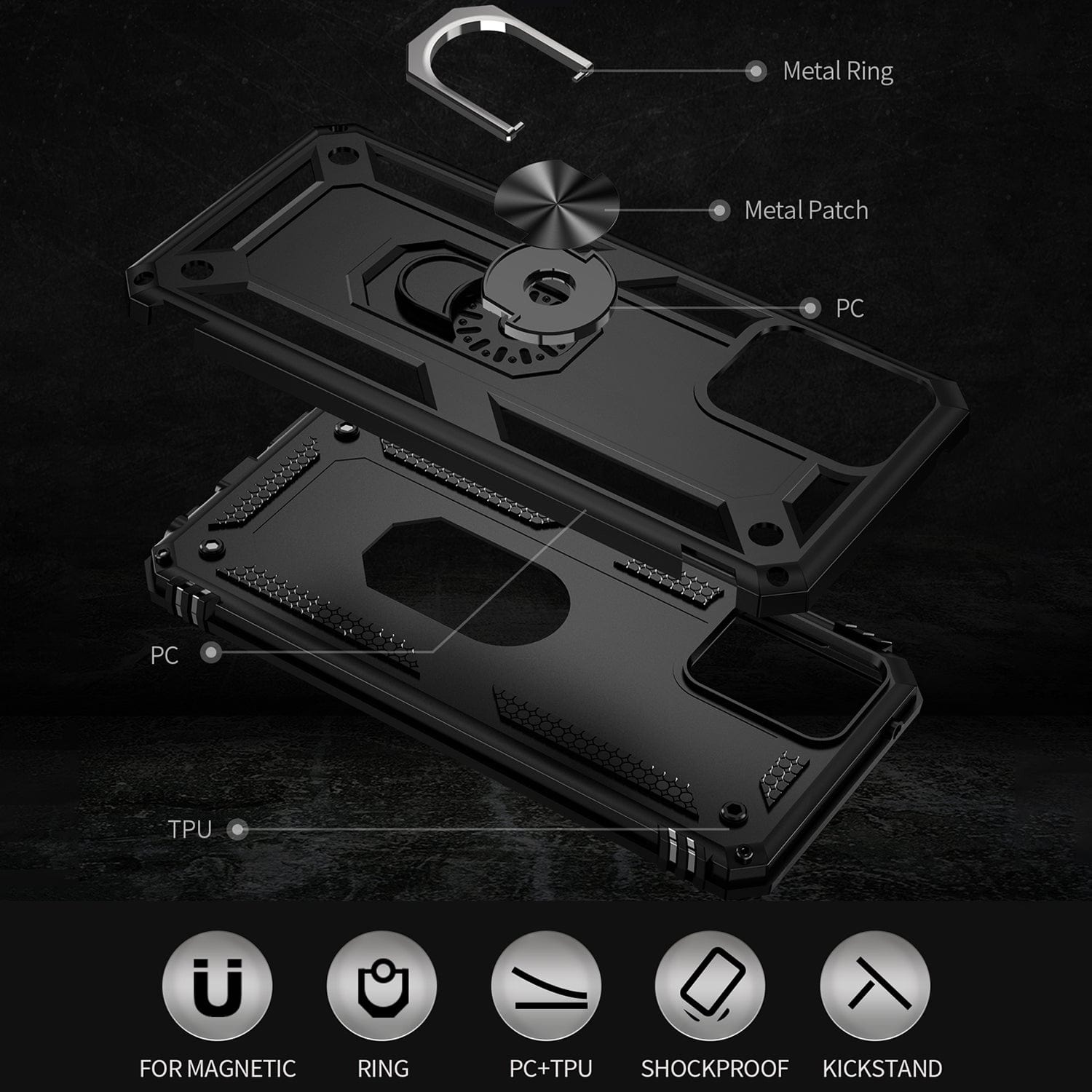 Raider Series Kickstand Case - Motorola Edge+