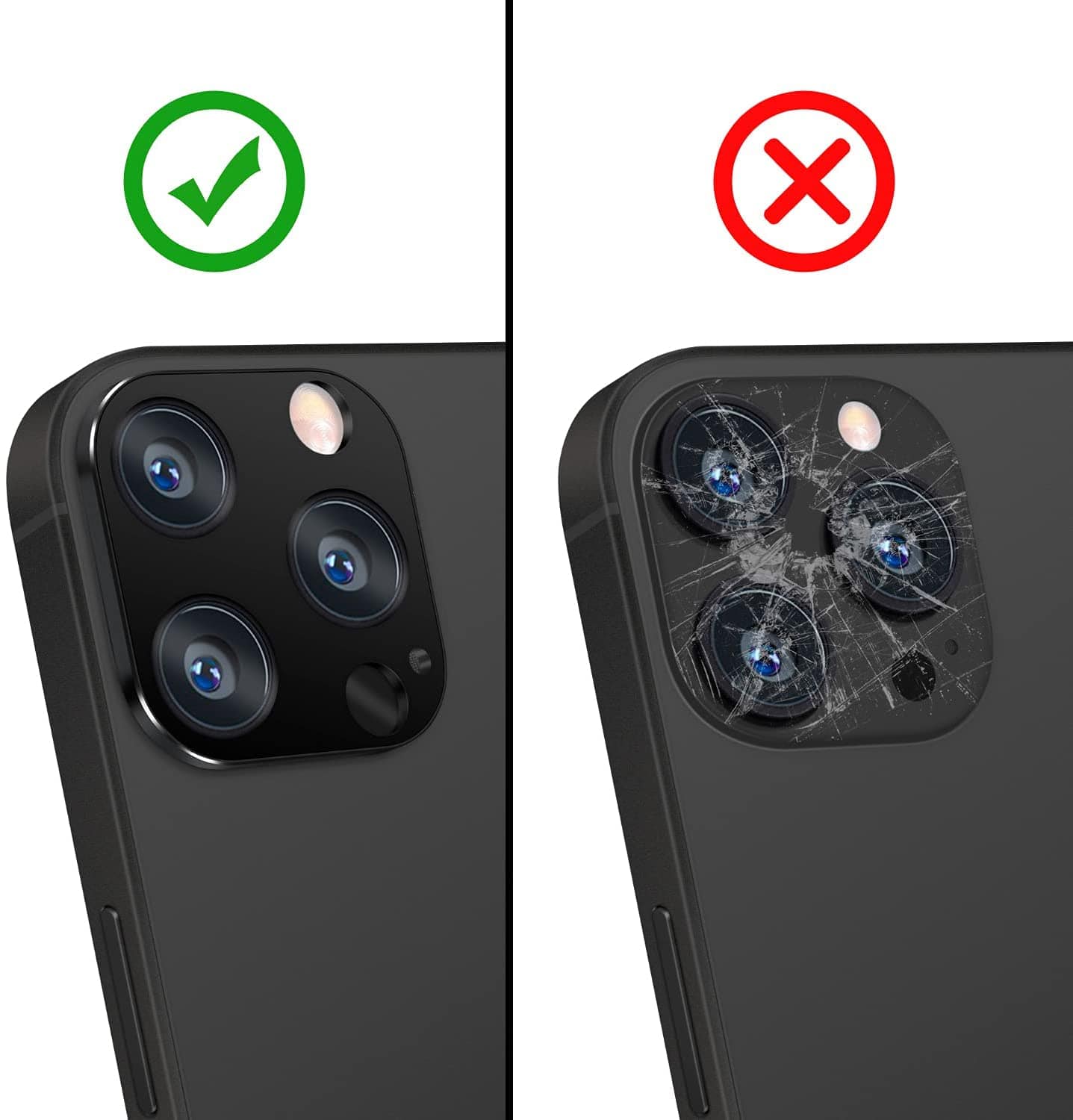 ZeroDamage iPhone 13 Pro Camera Lens Protector - 2 Pack