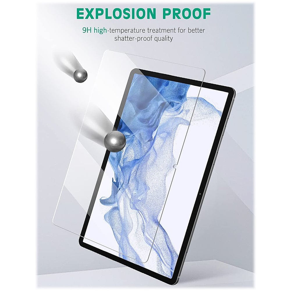 ZeroDamage Ultra Strong Tempered Glass Screen Protector for Galaxy Tab S8+ - Clear