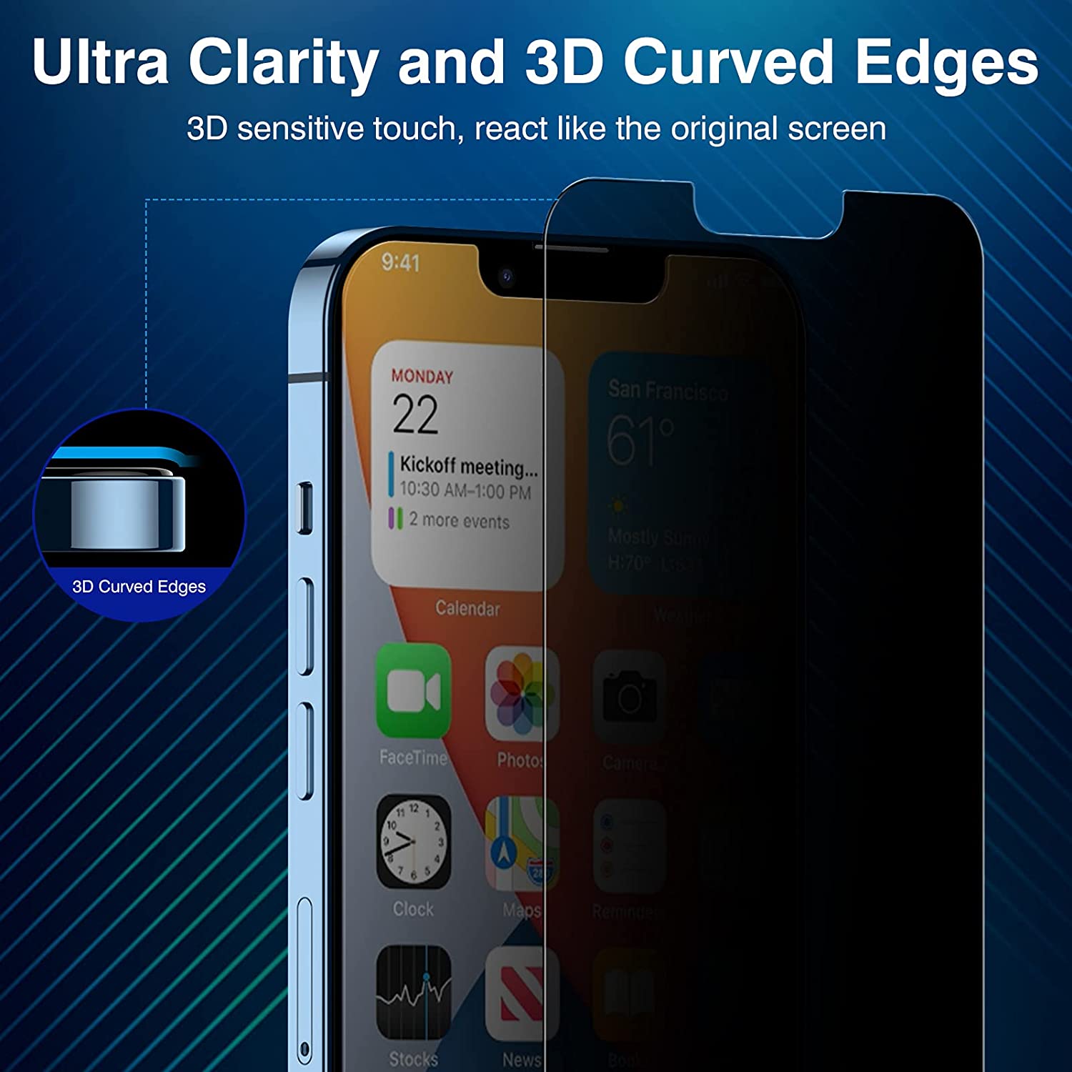 ZeroDamage iPhone 13 Mini 5.4" Privacy Screen Protector - 2 Pack