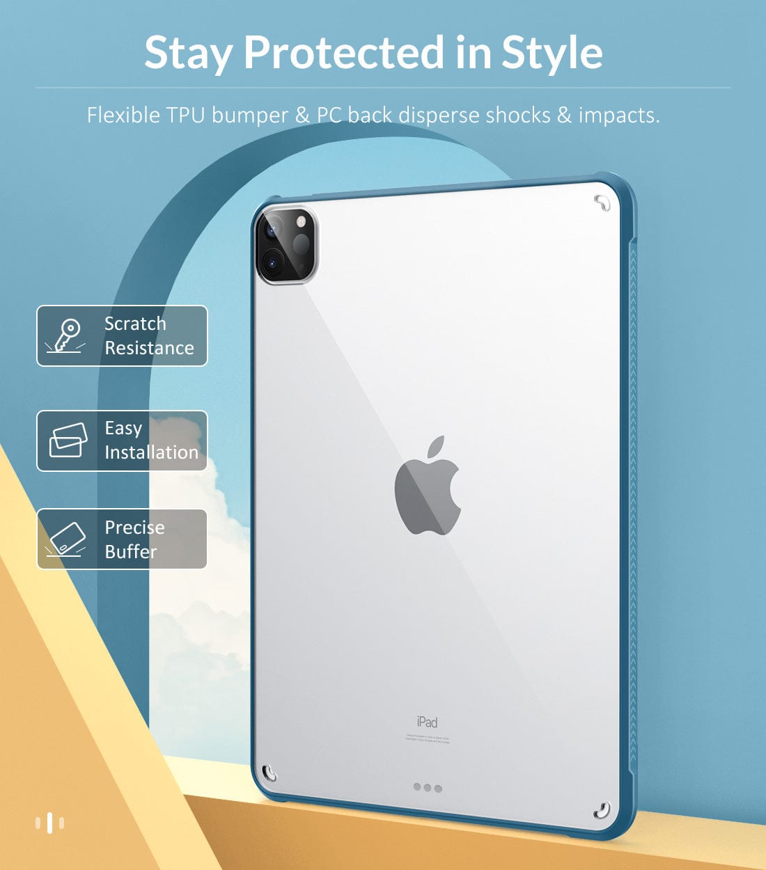 Venture Series Hard Shell Case Clear - iPad Pro 11"