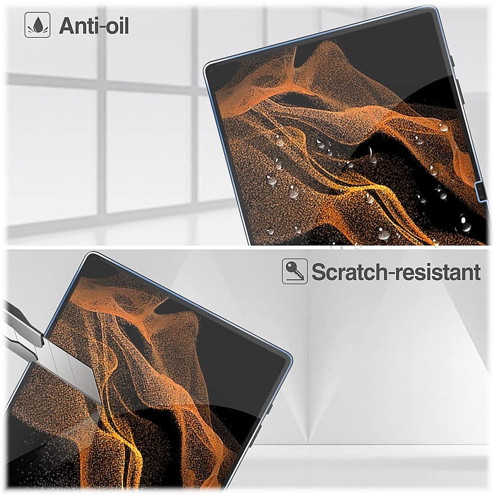 ZeroDamage Ultra Strong Tempered Glass Screen Protector for Galaxy Tab S8 Ultra - Clear