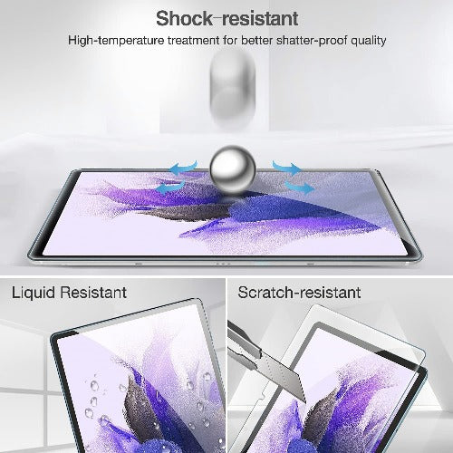 ZeroDamage Tempered Glass Screen Protector for Samsung Galaxy Tab S7 FE - Clear