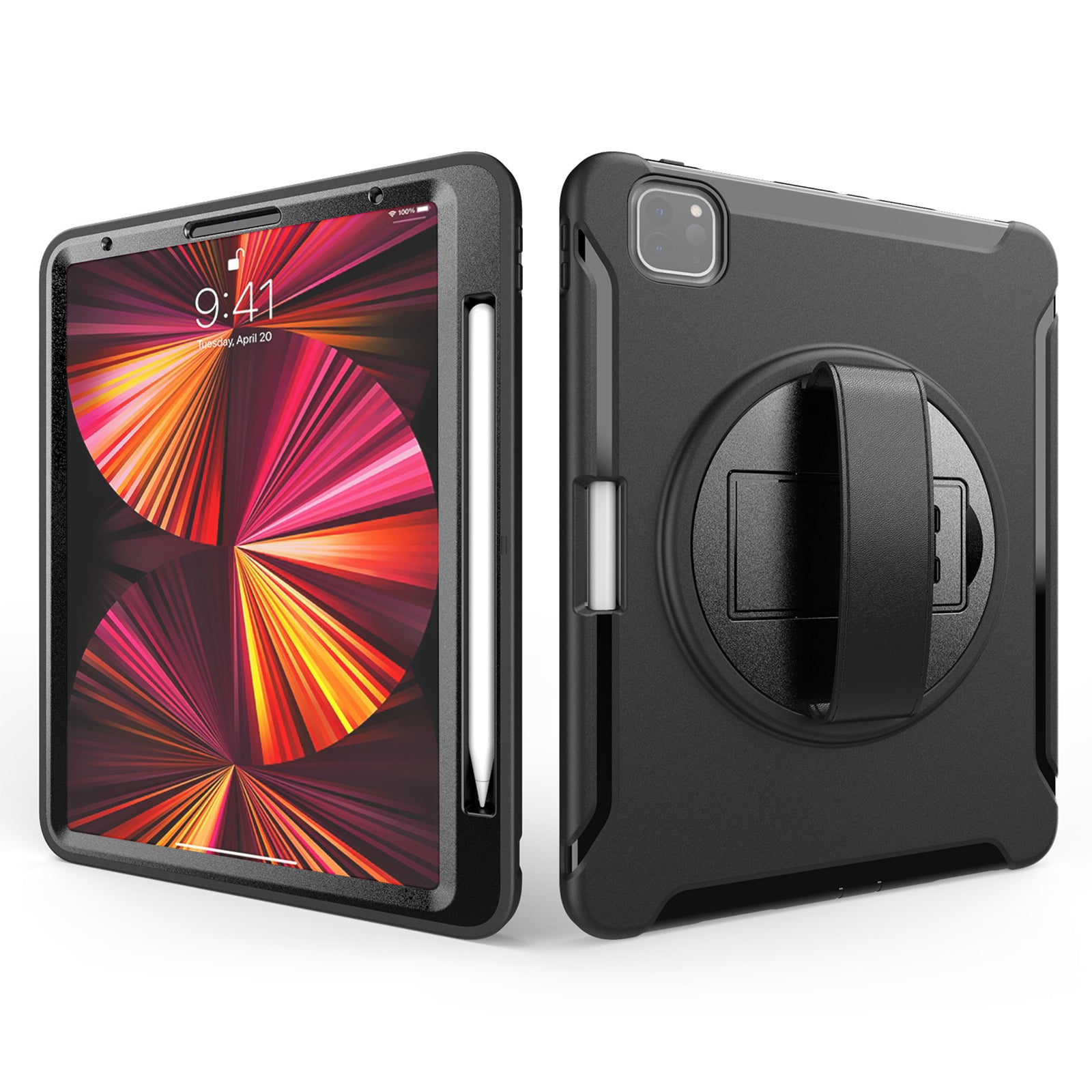 Raider Series Hand Strap Hard Shell Case - iPad Pro 12.9" and 11"