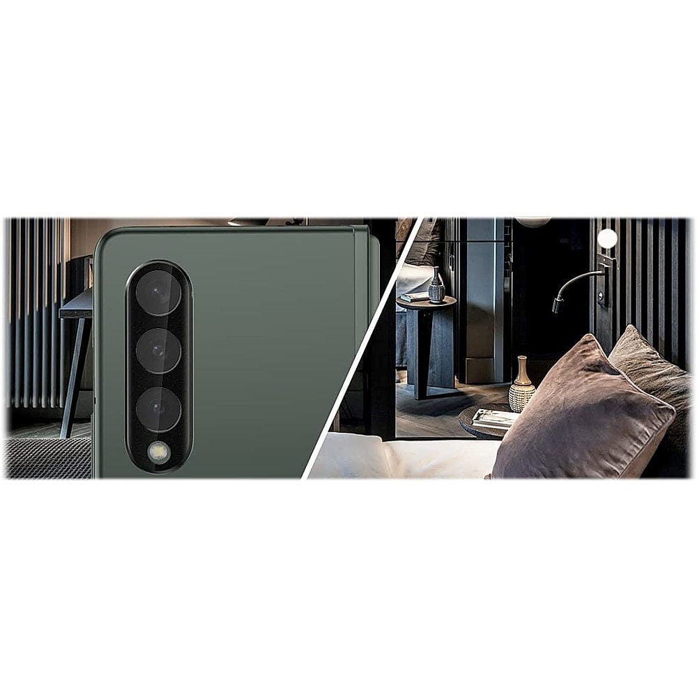 ZeroDamage Camera Lens Protector for Samsung Galaxy Z Fold4 (2-Pack) - Clear/Black