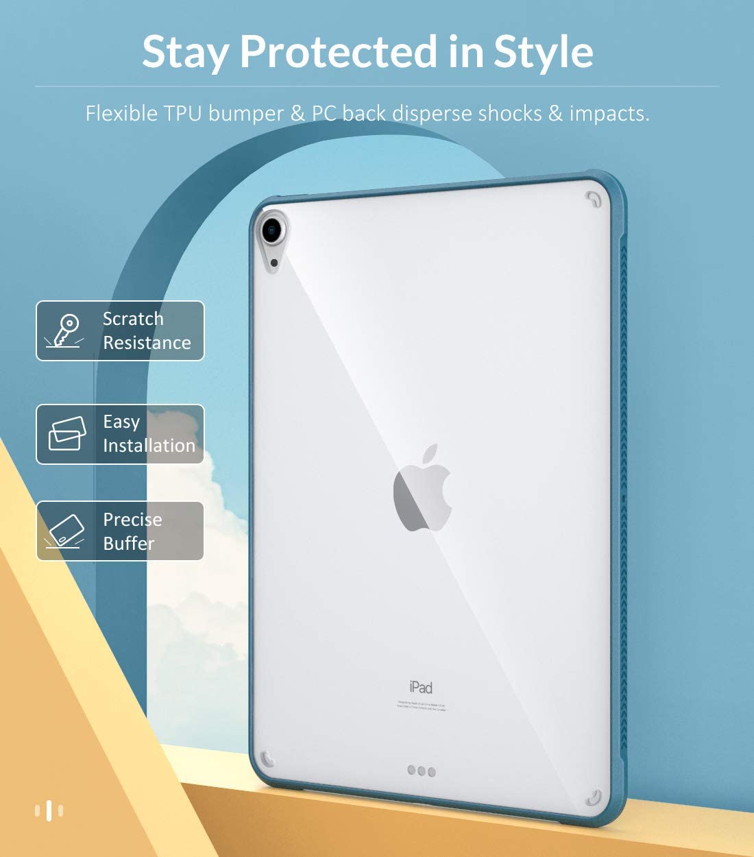 Venture Series Clear Hard Shell Case - iPad Air 10.9" and 11-inch M2