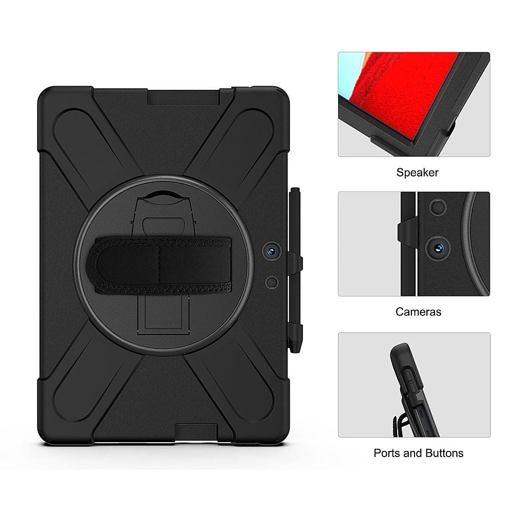 Raider Series Hard Shell Hand Strap Case - Microsoft Surface Pro X 2021