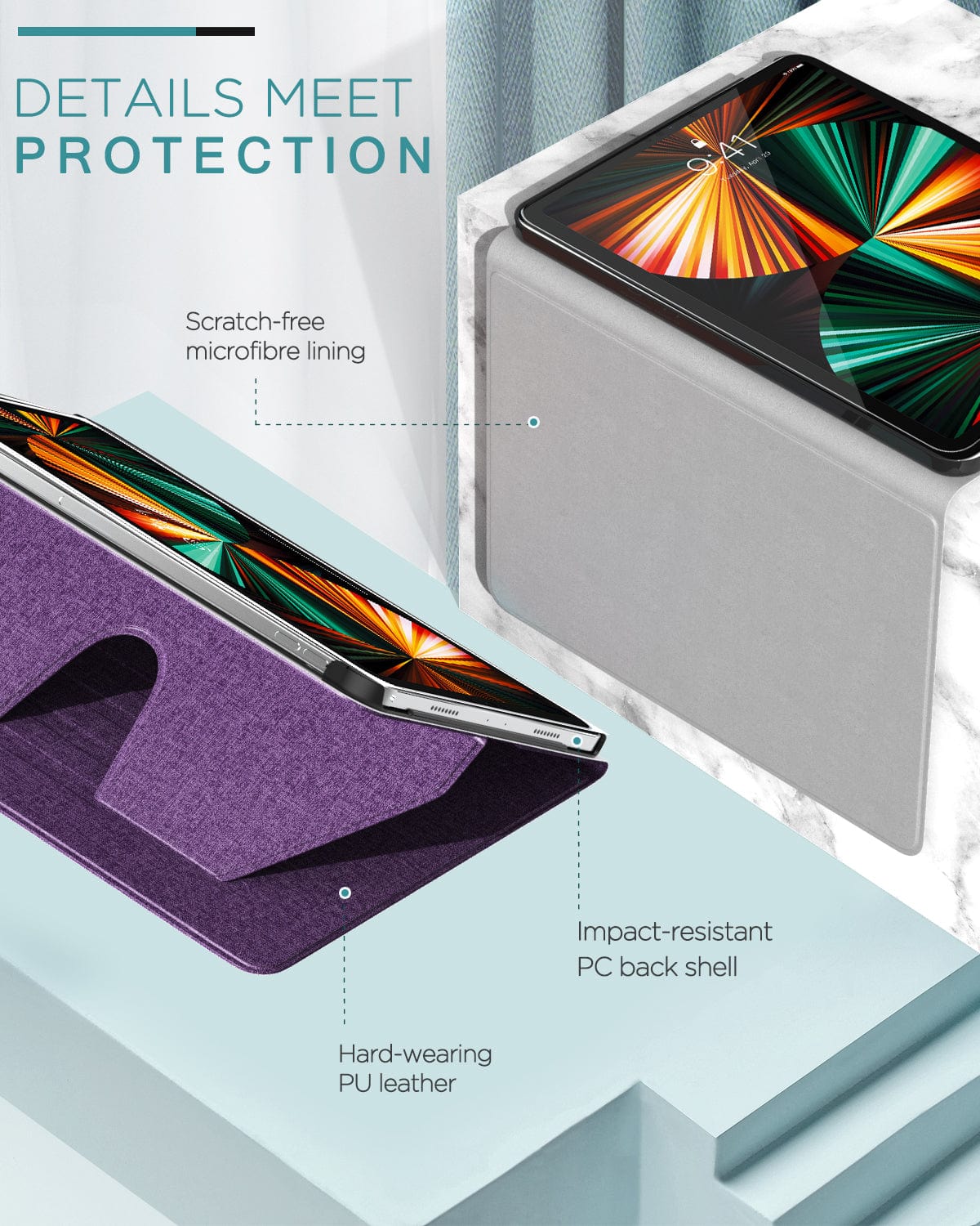 Indy Series Multi-Angle Folio Case - iPad Pro 12.9" and 11"