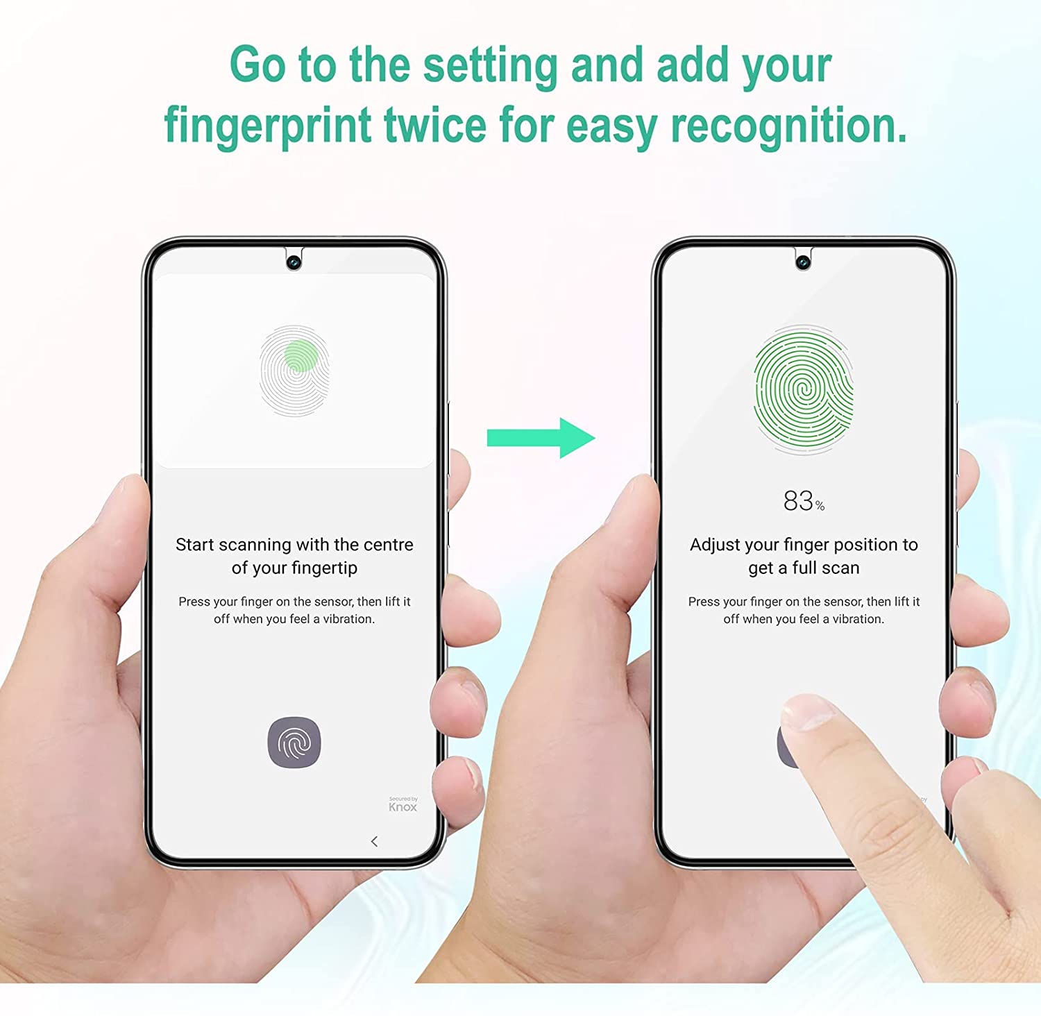 ZeroDamage Tempered Glass Screen Protector for Galaxy S22 - 2 Pack