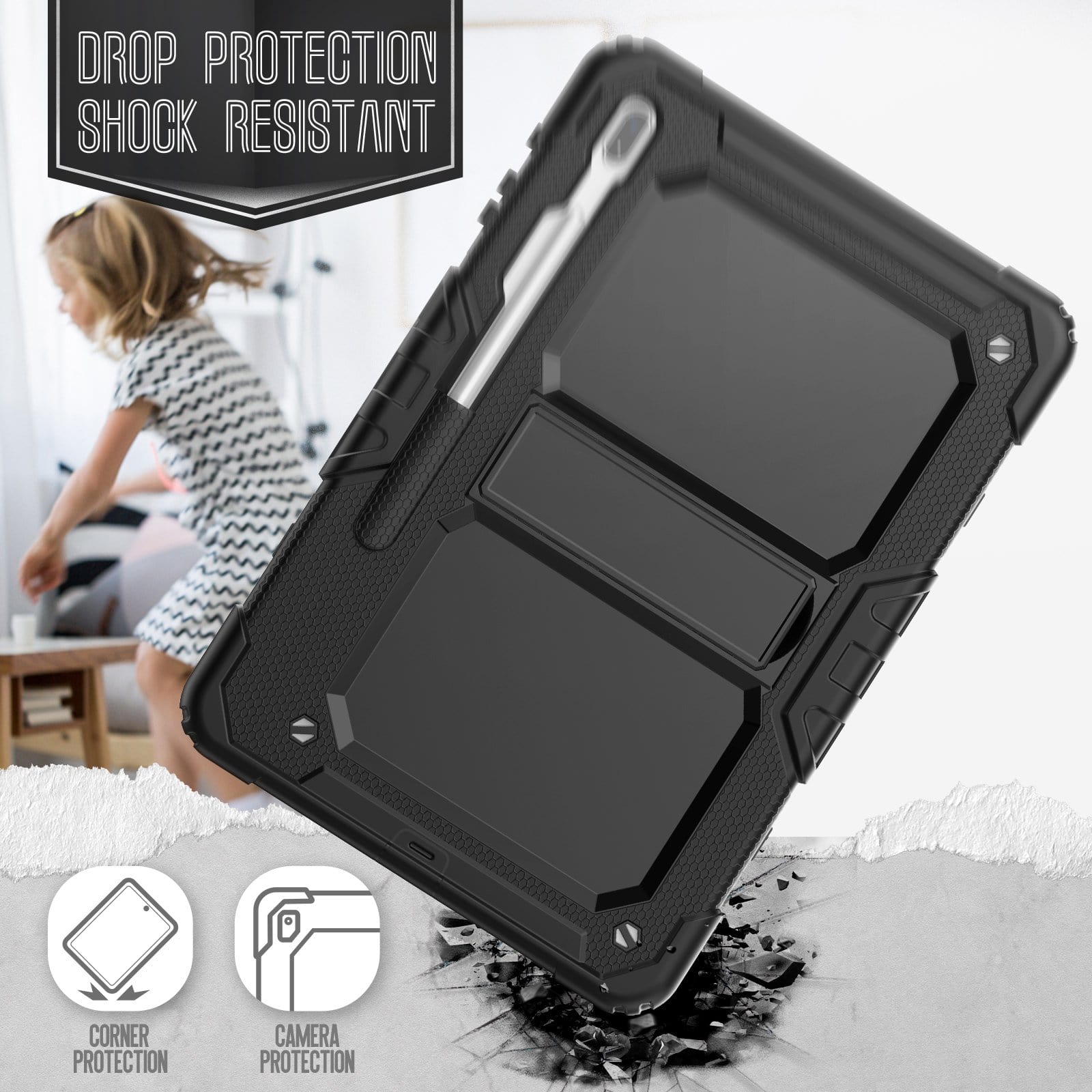 Raider Series Hard Shell Case - Galaxy Tab S7 FE and Tab S8 Plus
