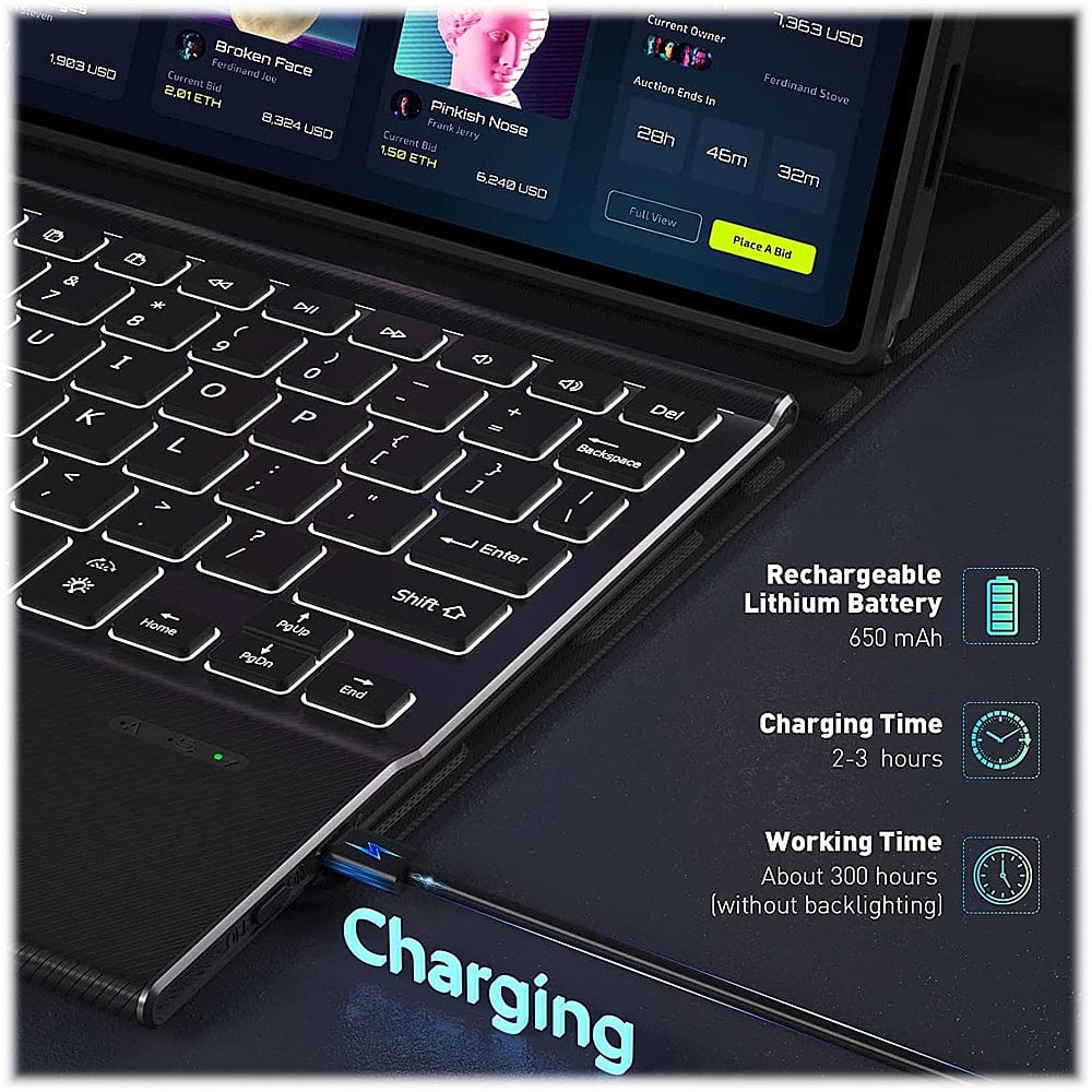 Navigate Series Keyboard Folio Case - Galaxy Tab S8+