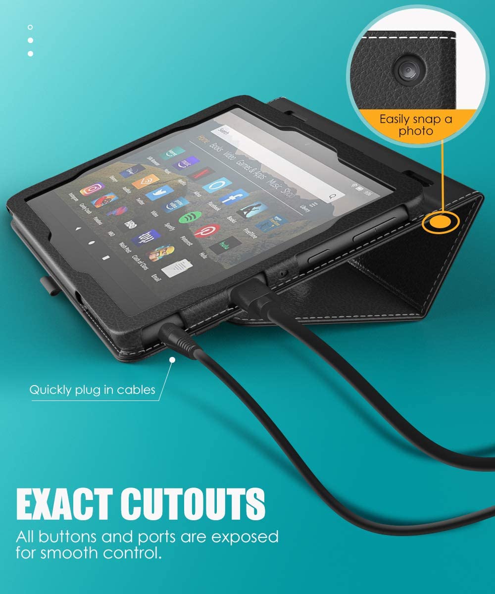 Indy Series Bi-Fold Folio Case - Amazon Fire HD 8 and Fire HD 8 Plus