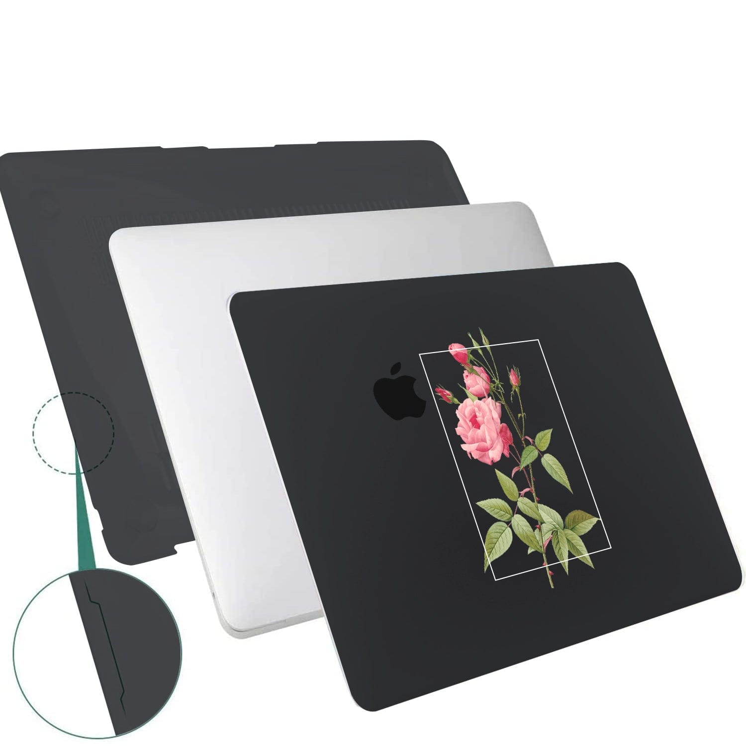 Hybrid-Flex Pink Rose Arts Case - MacBook Pro