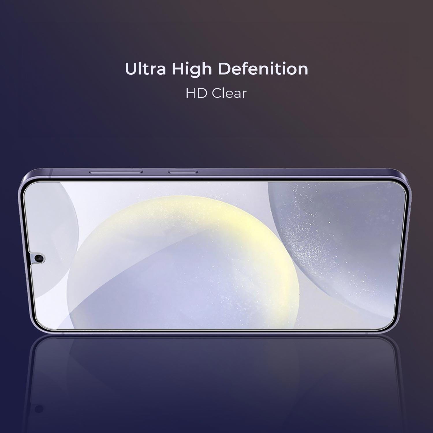 ZeroDamage Ultra Strong Tempered Glass Screen Protector for Samsung Galaxy S24 Ultra (2-Pack) - Clear