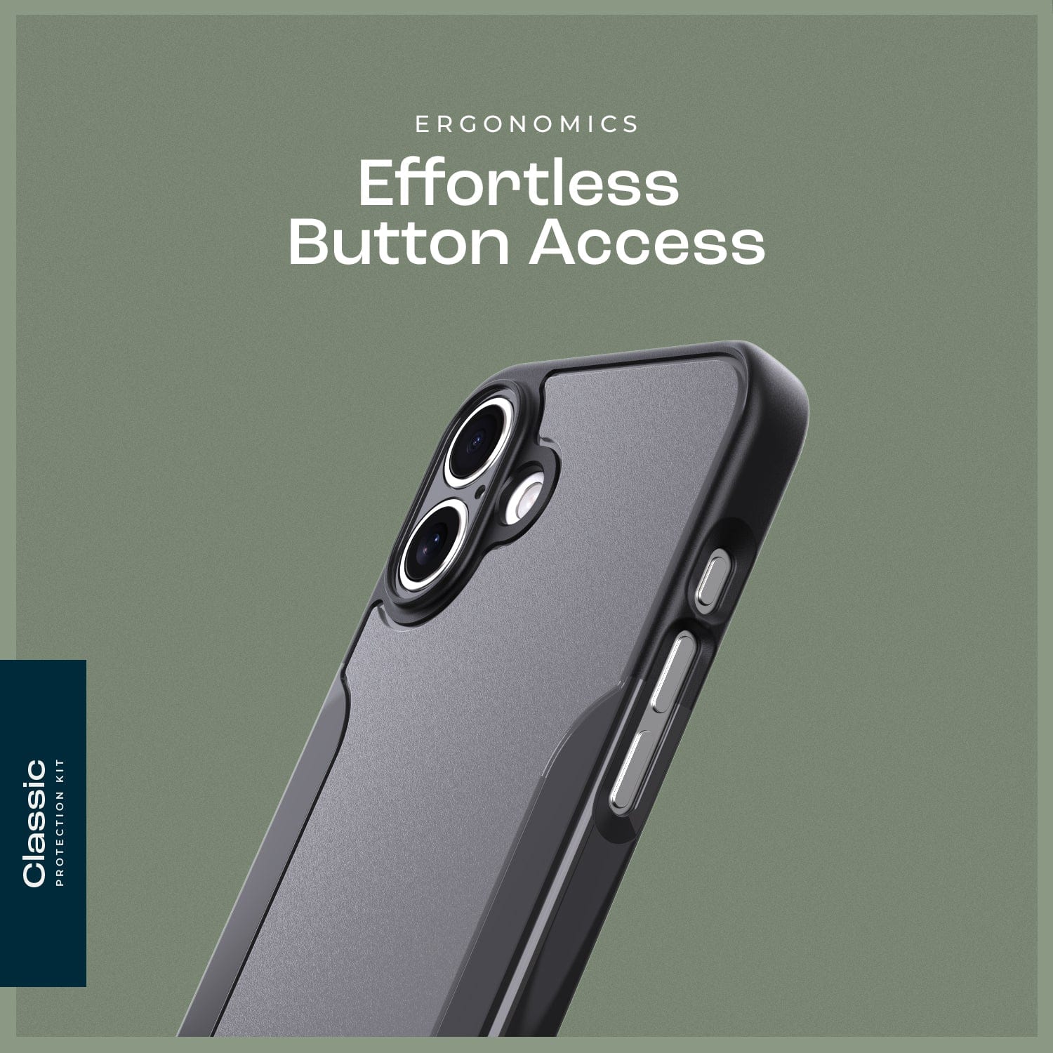 Classic Series Case & Tempered Glass Kit - Apple iPhone 16