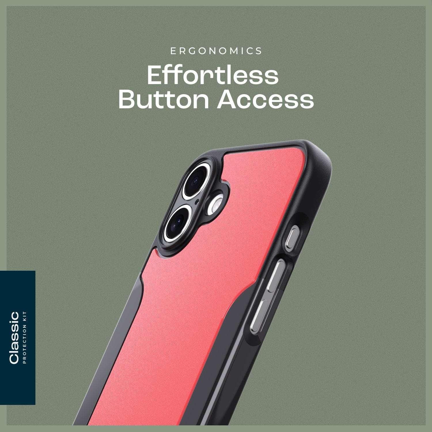 Classic Series Case & Tempered Glass Kit - Apple iPhone 16 Plus