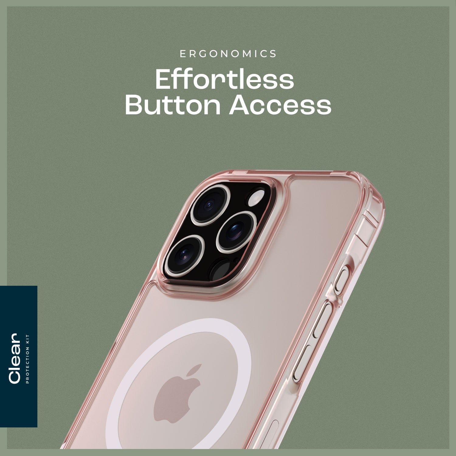 Classic Series Clear Case & Tempered Glass Kit - Apple iPhone 16 Pro