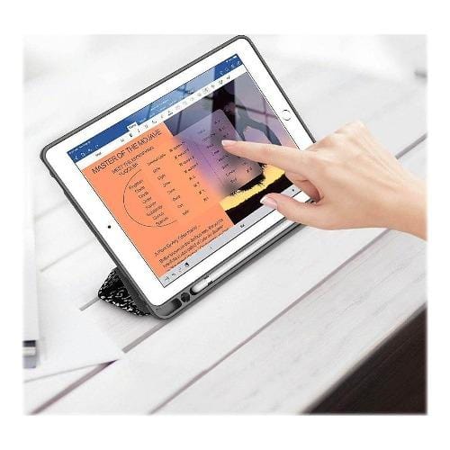 SaharaCase - Custom Folio Series Case - iPad 10.2" - Black and White - Sahara Case LLC