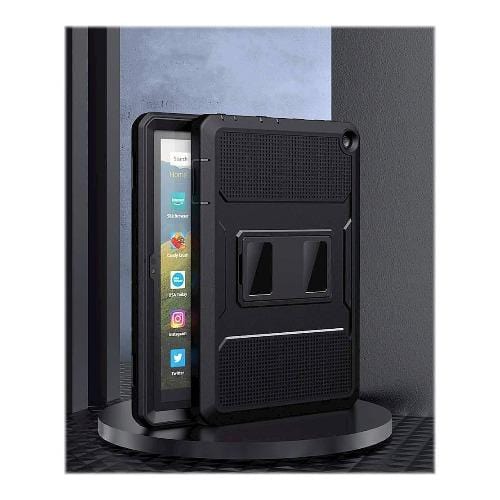 SaharaCase - Defense Protection Case - for Amazon Fire HD 8 2020 and Fire HD 8 Plus 2020 - Black - Sahara Case LLC