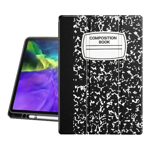 SaharaCase - Folio Case for Apple iPad Pro 12.9" (4th Generation 2020) - Black/White - Sahara Case LLC