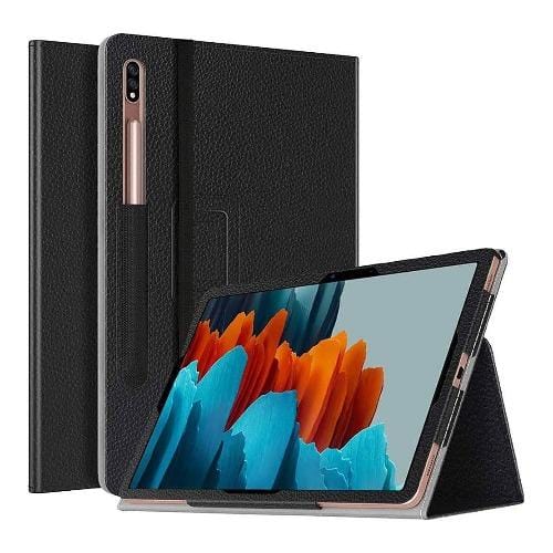 SaharaCase - Folio Series Case - for Samsung Galaxy Tab S7 Plus - Black - Sahara Case LLC