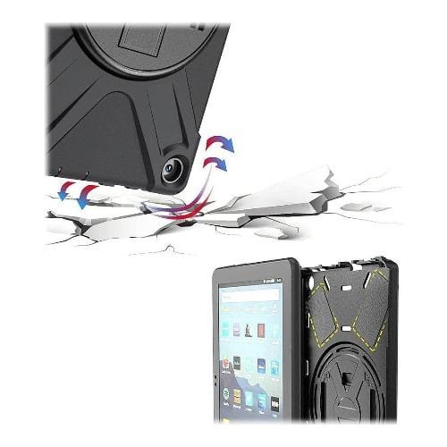 SaharaCase - Protective Case - for Amazon Kindle Fire HD 8 2020 and HD 8 Plus 2020 - Black - Sahara Case LLC
